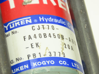 Yuken CJT70FA40B450BABDEK Hydraulic Cylinder 40mm Bore 450mm Stroke 1020psi