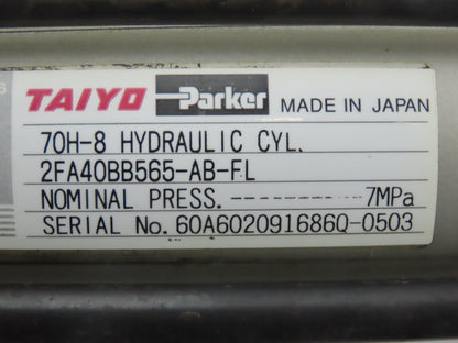 Taiyo 70H-8 2FA40BB565-AB-FL Hydraulic Cylinder 40mm Bore 275mm Stroke 1015psi