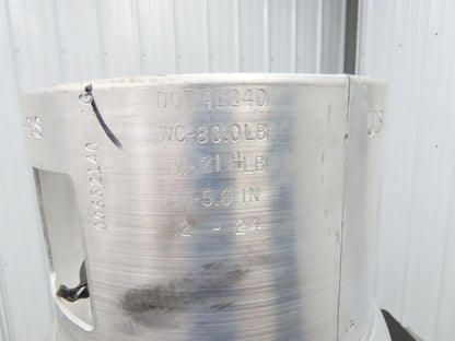 Worthington CYL9315-W 33.5Lb Aluminum Forklift Propane Cylinder LPG Gas Tank USA