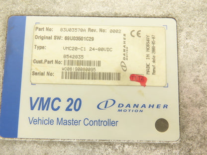 Danaher Motion 83U03570A VMC 20 Vehicle Master Controller Rev. No 0002 VMC20-C1