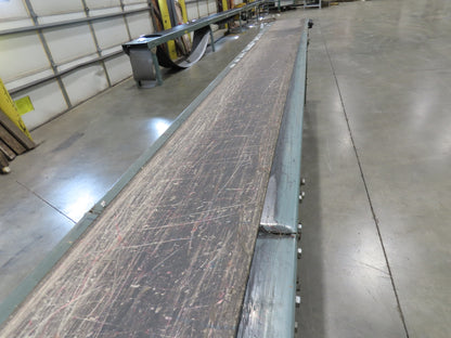 Hytrol 16"x 25' 11" Slider Bed Conveyor 12"Belt .5Hp 460V 3PH End Drive 70FPM
