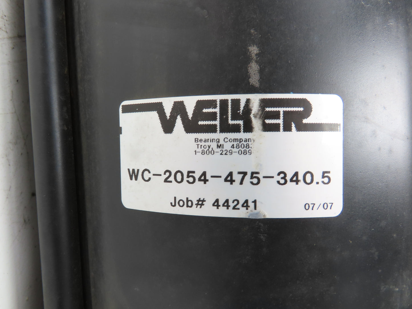 Welker Bearing Two-Stage Pneumatic Air Cylinder 8" Bore 475mm/340.5mm Stroke