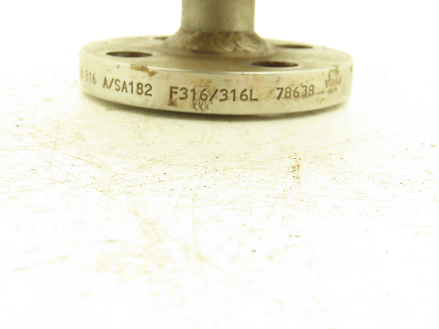 Enlin A/SA182F 316L Stainless Reducing Tee 2"x2"x 3/4" Flanged Pipe Adapter