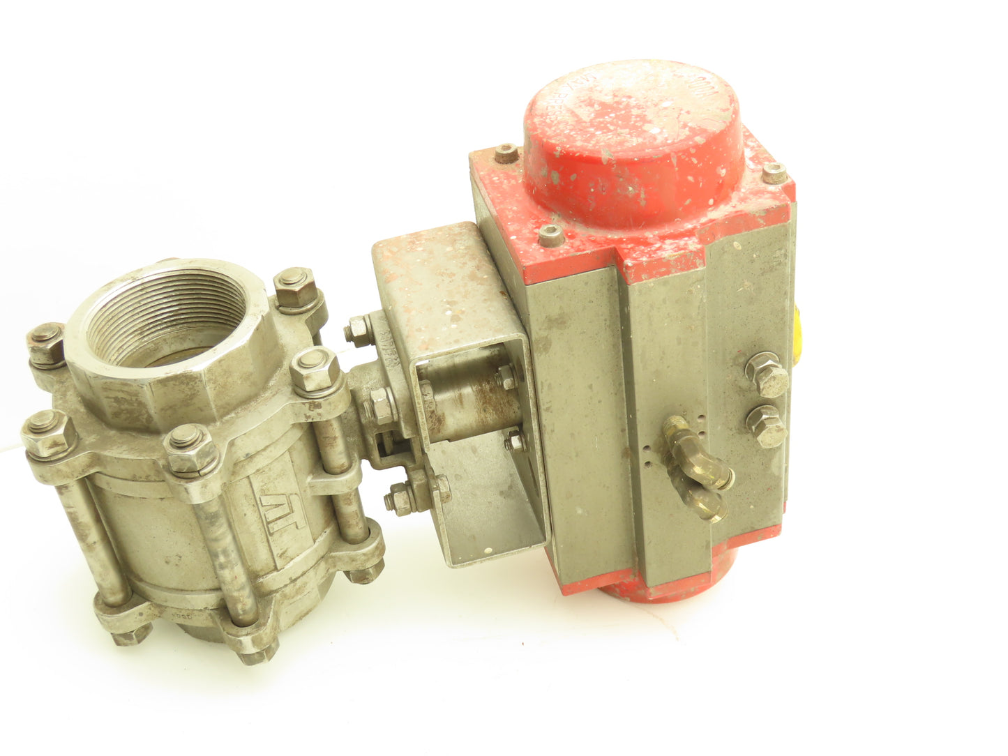 AT Controls 88 Series 3"NPT Stainless Ball Valve & Triac Pneumatic Actuator