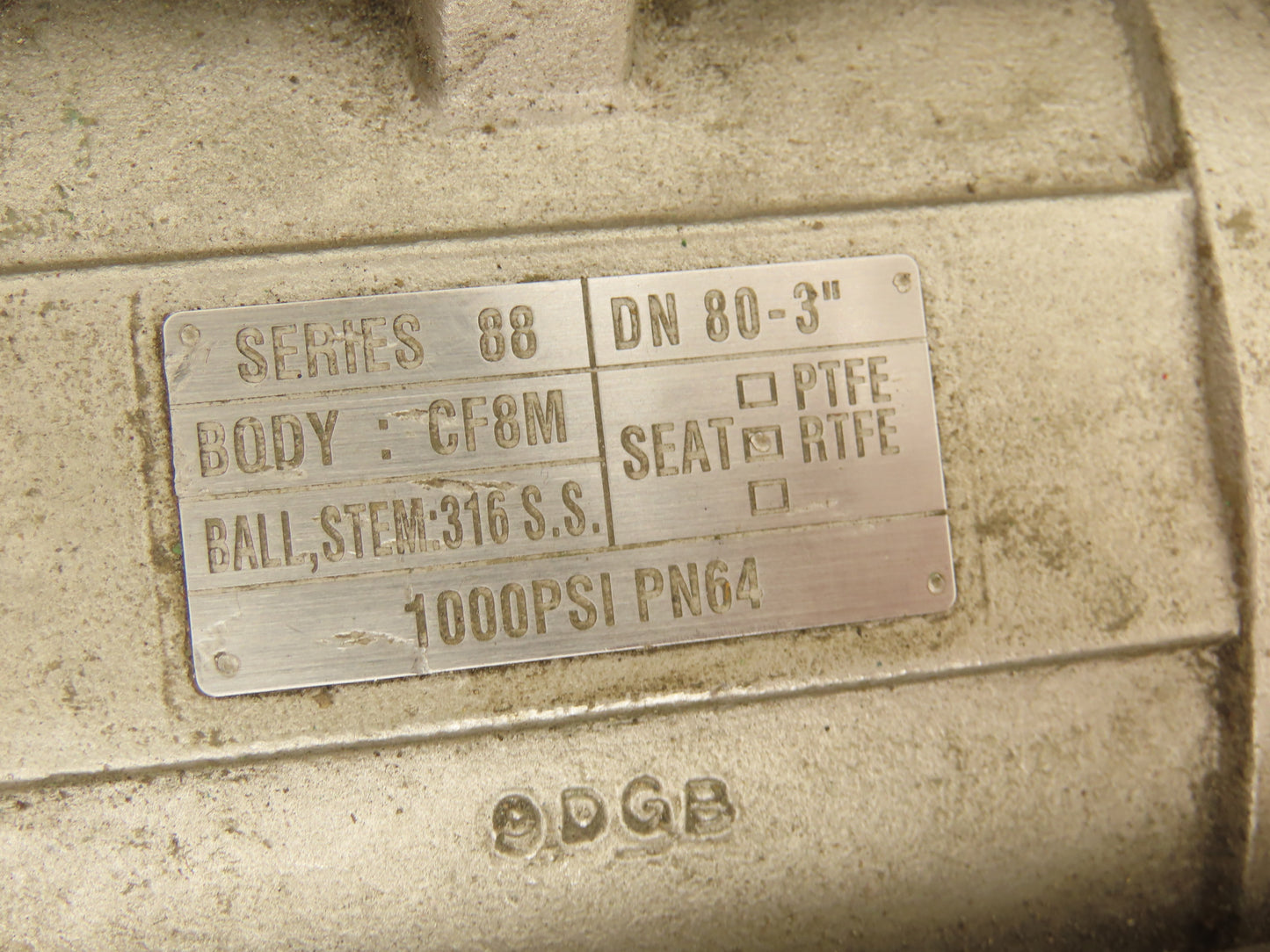 AT Controls 88 Series 3"NPT Stainless Ball Valve & Triac Pneumatic Actuator