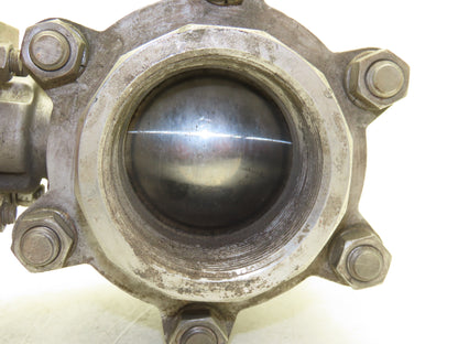 AT Controls 88 Series 3"NPT Stainless Ball Valve & Triac Pneumatic Actuator