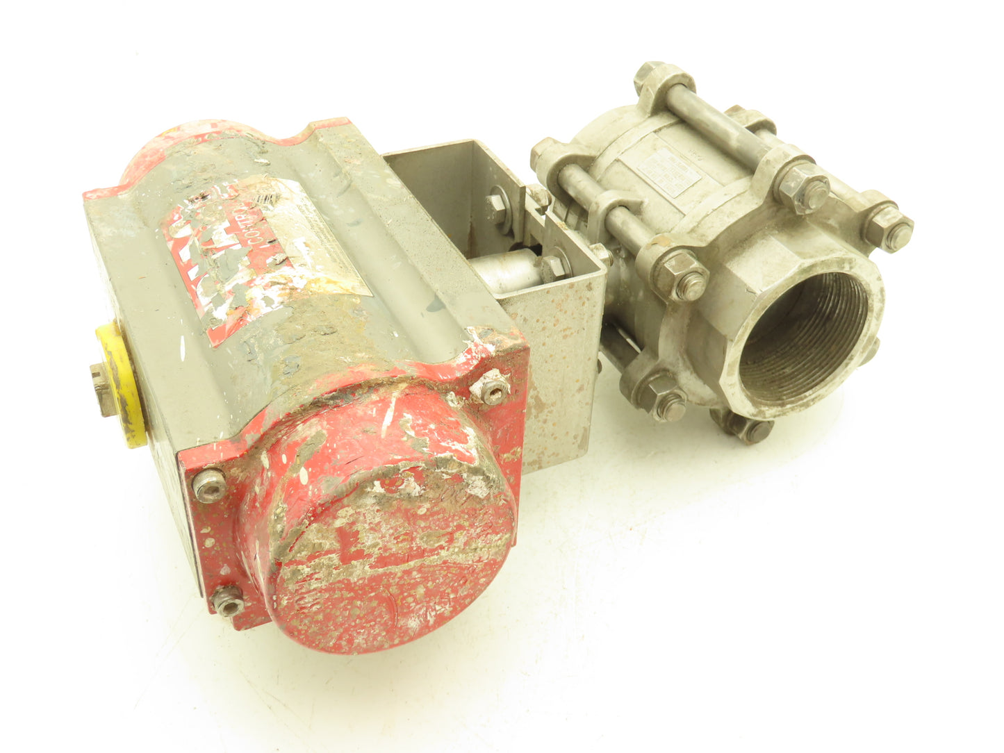 AT Controls 88 Series 3"NPT Stainless Ball Valve & Triac Pneumatic Actuator