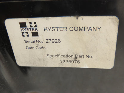 Hyster 1335976 Electric Forklift Vehicular Operation Ignition Panel No Key