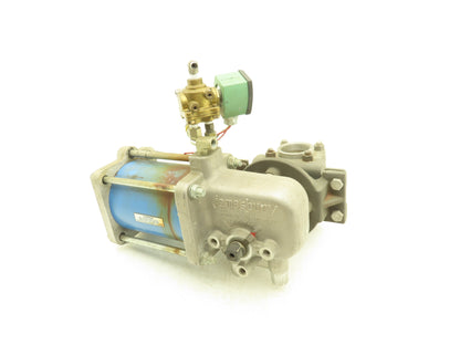 Jamesbury 2" 4AX 3600 MTA3 Stainless Ball Valve w/Pneumatic Actuator ST-200B