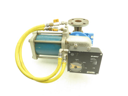 Jamesbury 2" 5150 312236TT Ball Valve w/Pneumatic Actuator ST-200B & Positioner