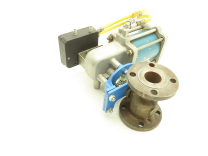 Jamesbury 2" 5150 312236TT Ball Valve w/Pneumatic Actuator ST-200B & Positioner