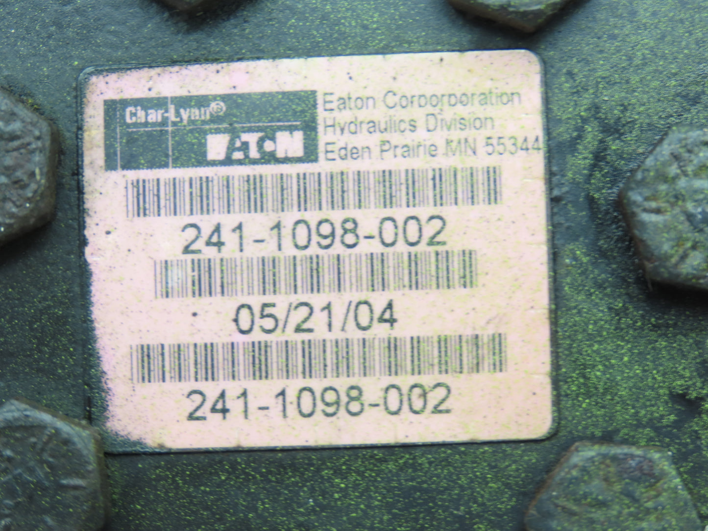 Char-Lynn Eaton 241-1098-002 Forklift Hydraulic Power Steering Pump Off FGC25K