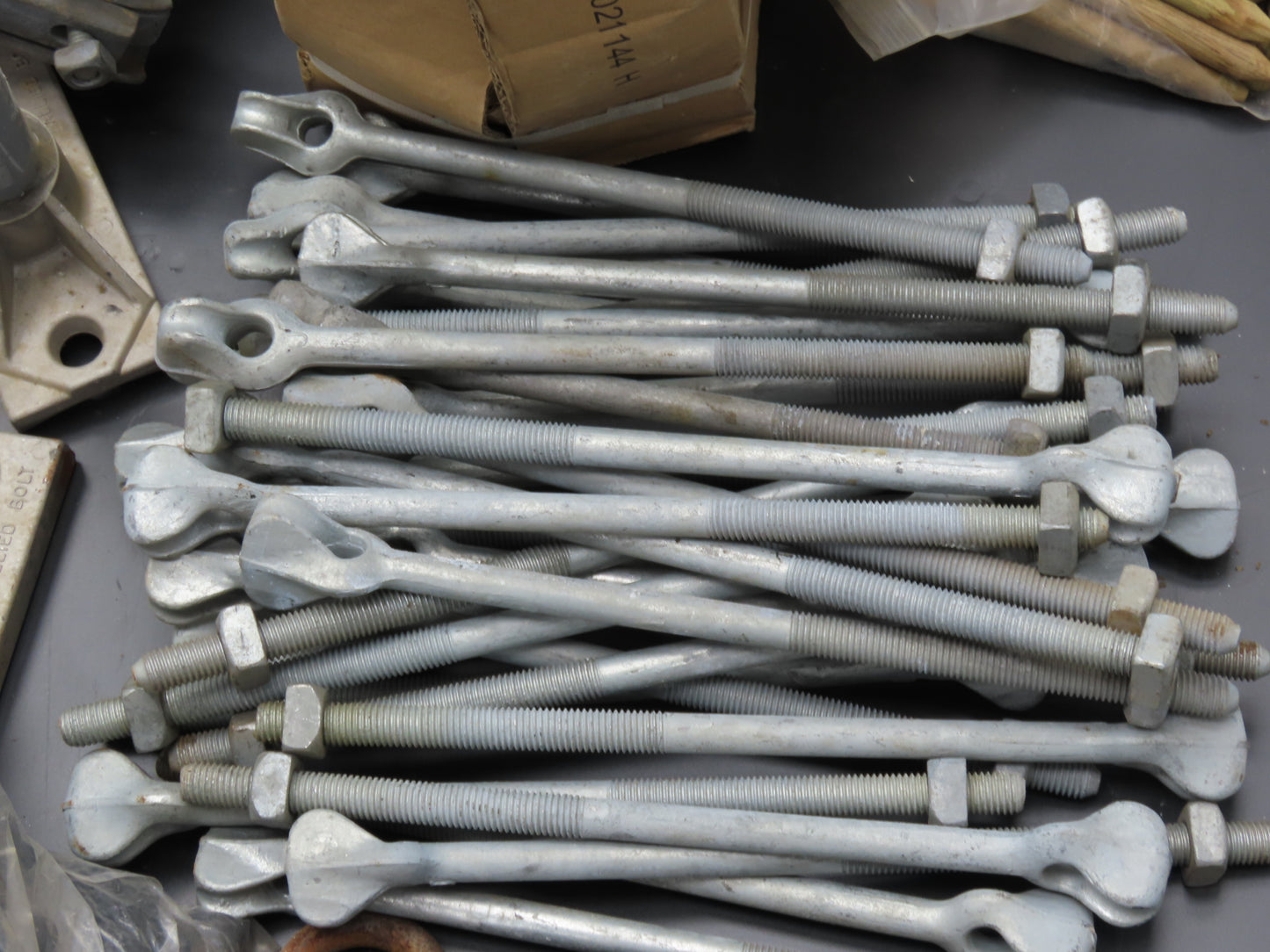 Galvanized Steel Guy-Grip Dead End Splice Wire 5/16" & 1/4" & Hardware Mixed Lot