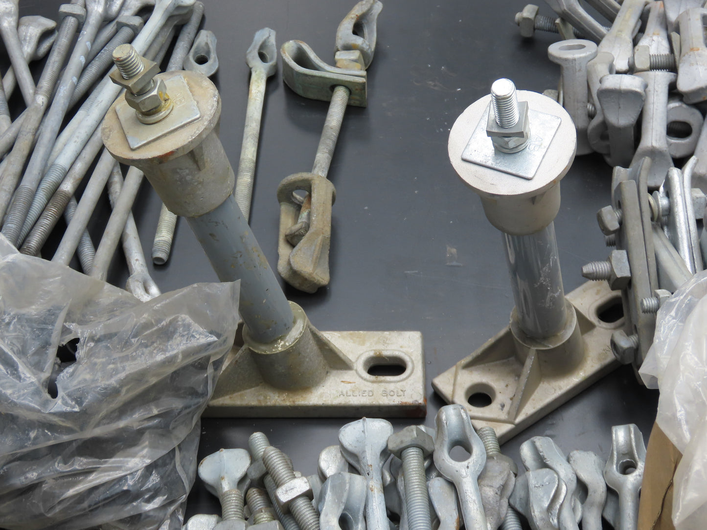 Galvanized Steel Guy-Grip Dead End Splice Wire 5/16" & 1/4" & Hardware Mixed Lot