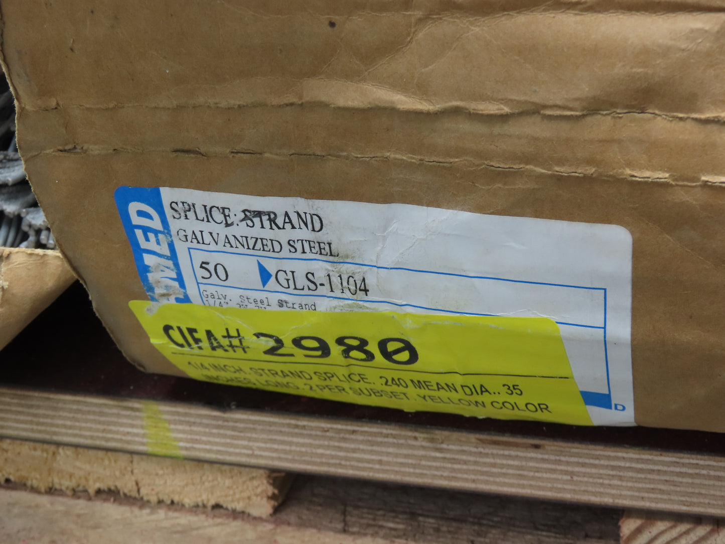 Galvanized Steel Guy-Grip Dead End Splice Wire 5/16" & 1/4" & Hardware Mixed Lot