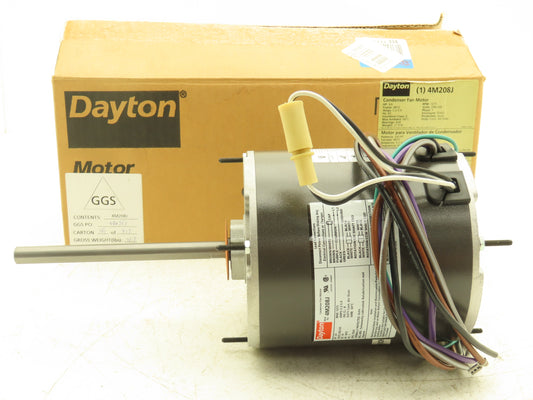 Dayton 4M208J PSC HVAC Condenser Fan Motor 3/4Hp 1075rpm 208-230V 1PH 48YZ TEAO