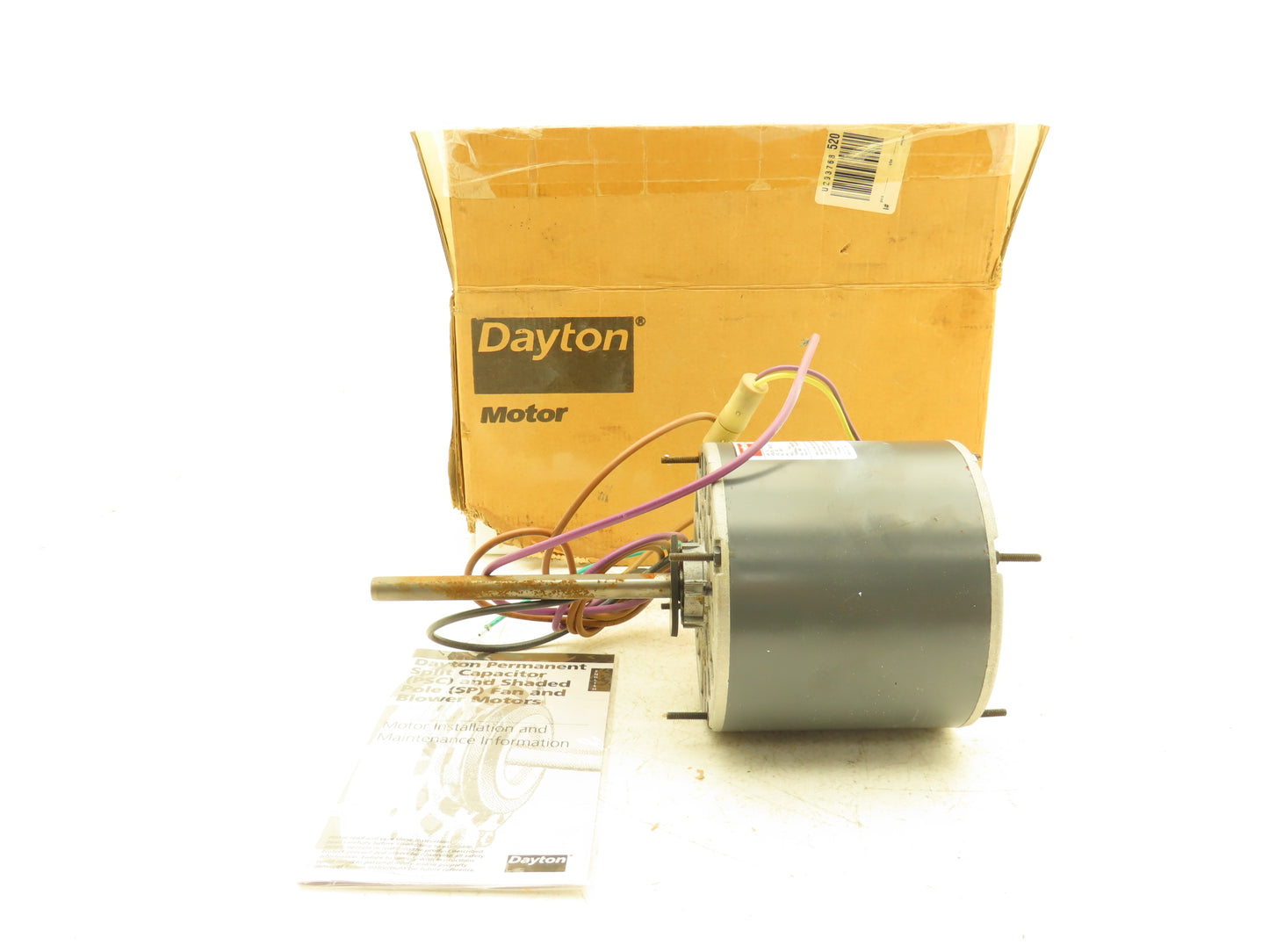Dayton 4M207G PSC HVAC Condenser Fan Motor 1/2Hp 1075rpm 208-230V 1PH 48YZ TEAO