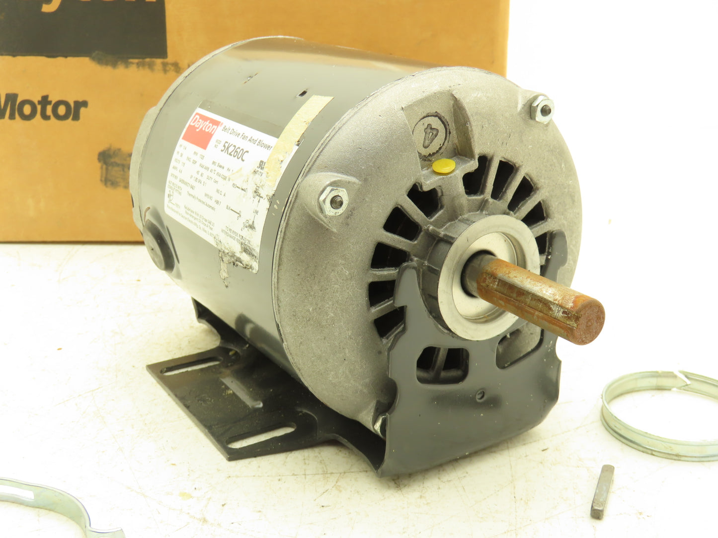 Dayton 5K260C Belt Drive Fan Blower Motor 1/4Hp 1725rpm 115V 1PH 56 Frame ODP