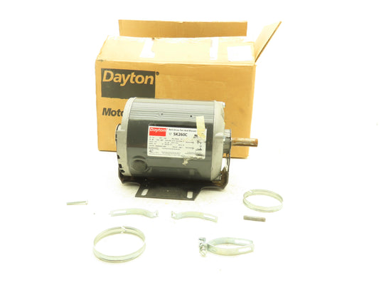 Dayton 5K260C Belt Drive Fan Blower Motor 1/4Hp 1725rpm 115V 1PH 56 Frame ODP