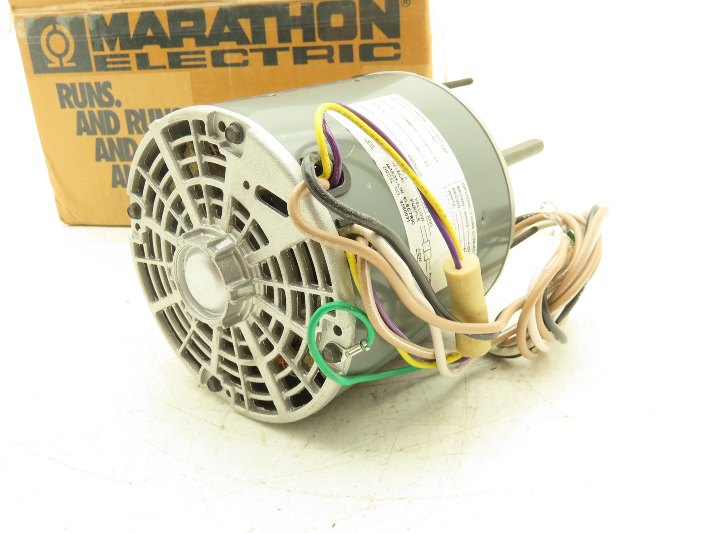 Marathon 2WM48A802001B PSC HVAC Blower Fan Motor 1/3Hp 825rpm 208-230V 1PH 48Y