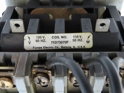 Furnas 22DP32A*E6 Reversing Motor Starter 10Hp Size 1 Max 27A 600 VAC Overload