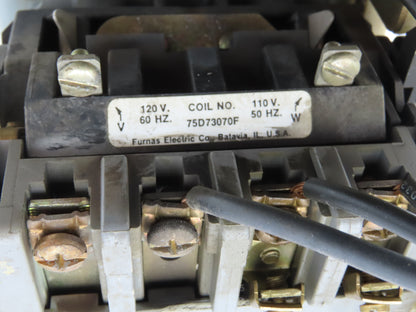 Furnas 22DP32A*E6 Reversing Motor Starter 10Hp Size 1 Max 27A 600 VAC Overload