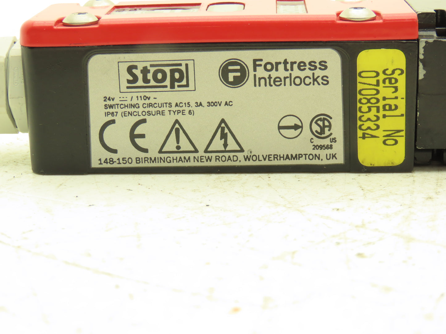 Fortress Interlocks ATHSTOP024 LOK Interlock Safety Switch Stop