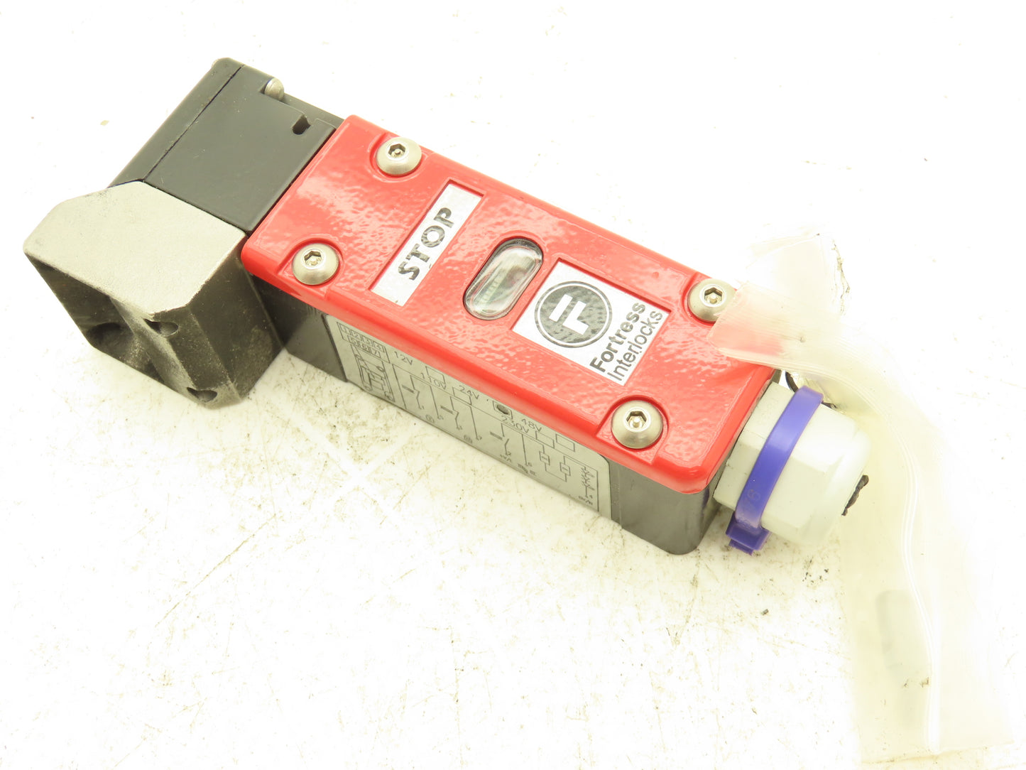 Fortress Interlocks ATHSTOP024 LOK Interlock Safety Switch Stop W/Security Bit