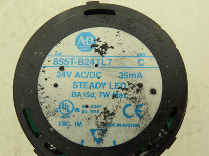 Allen Bradley Signal Light Stack Tower 4 Color 24V AC/DC With Audible Alarm