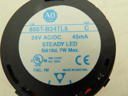 Allen Bradley Signal Light Stack Tower 4 Color 24V AC/DC With Audible Alarm