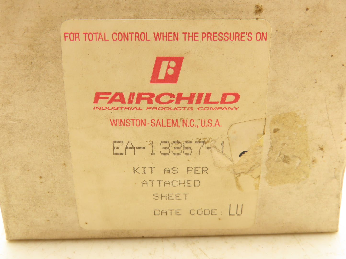Fairchild EA-13367-1 Model 14 SR Positive & Negative Bias Relay Repair Kit