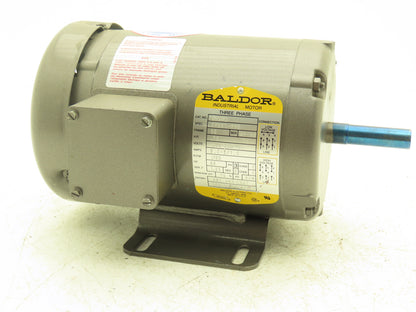 Baldor Electric M3542 AC Motor 3/4Hp 1725rpm 208-230/460V 3PH 56 Frame