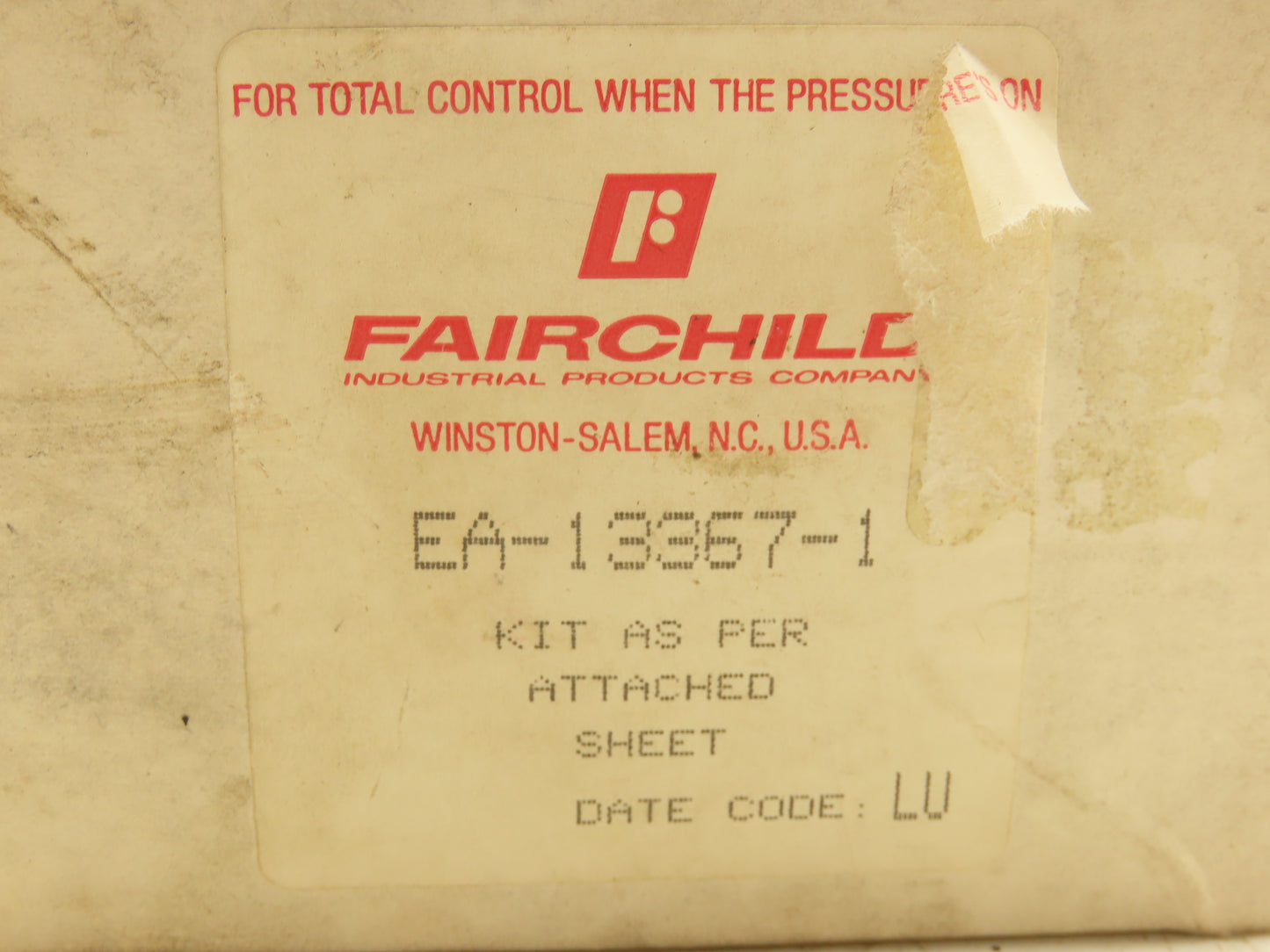 Fairchild EA-13367-1 Model 14 SR Positive & Negative Bias Relay Repair Kit