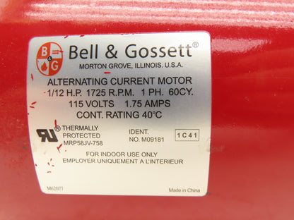 Bell & Gossett 106189 Series 100 Circulator Booster Pump 1"Flanged 115V 1PH