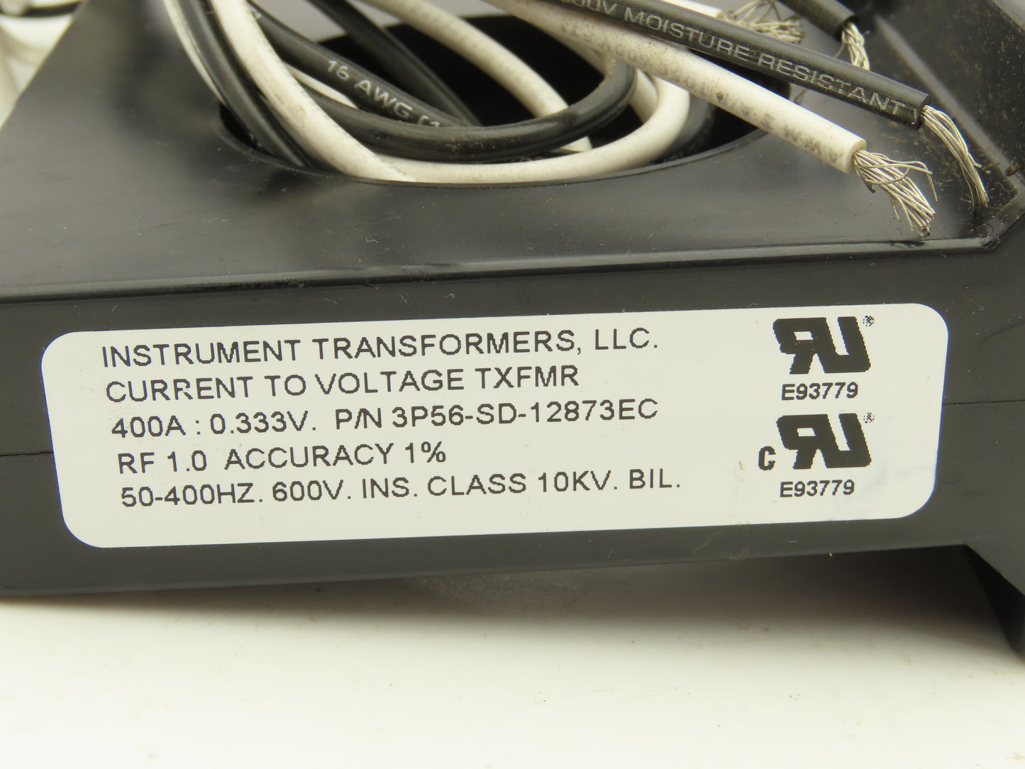 Instrument Transformers Current To Voltage Transformer 400A:0.333V 50-400Hz 600V