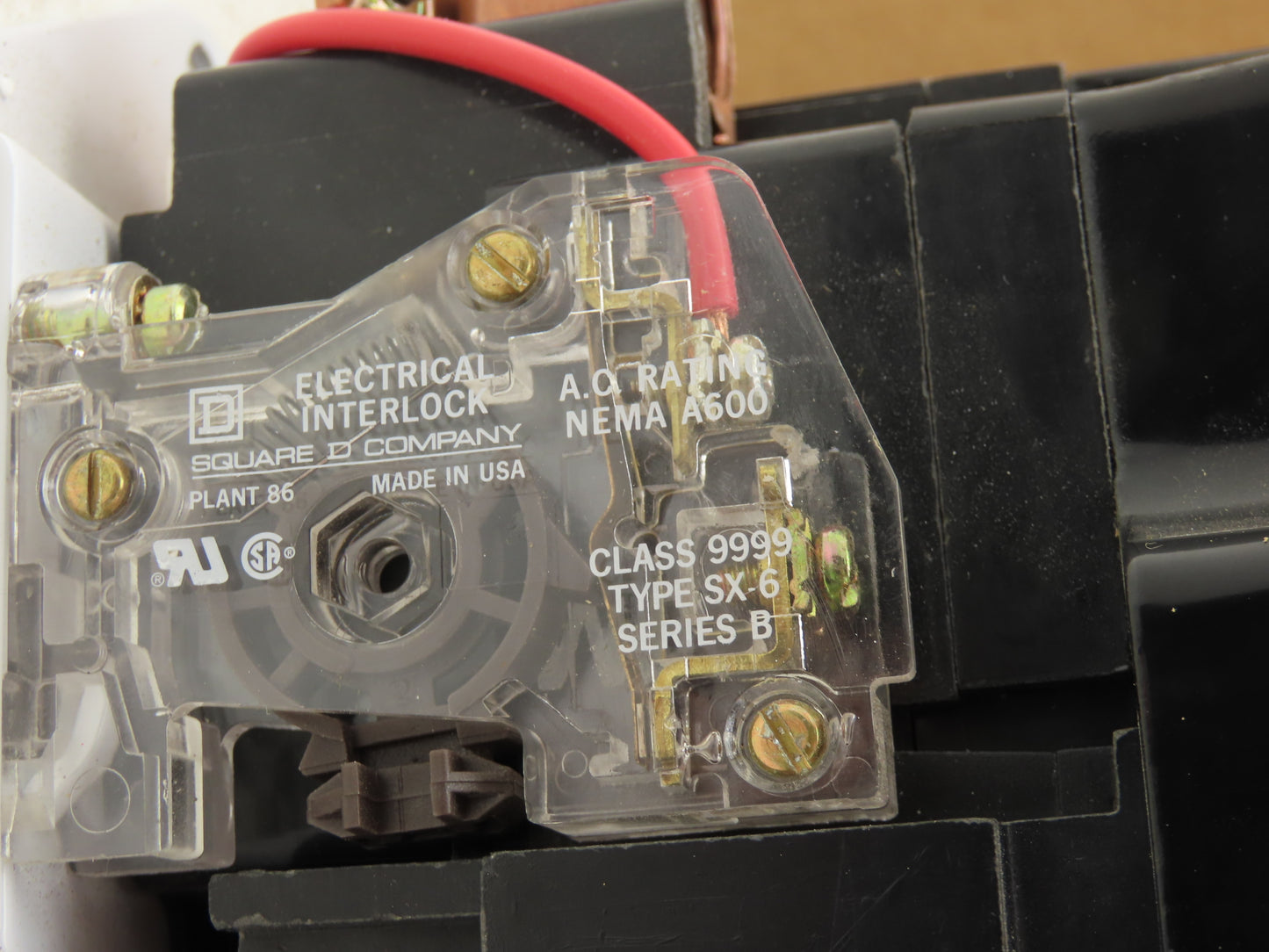 Square D 8502 SFO1 NEMA Size 4 Motor Starter 2-Pole Contactor DC 600V 240V Coil