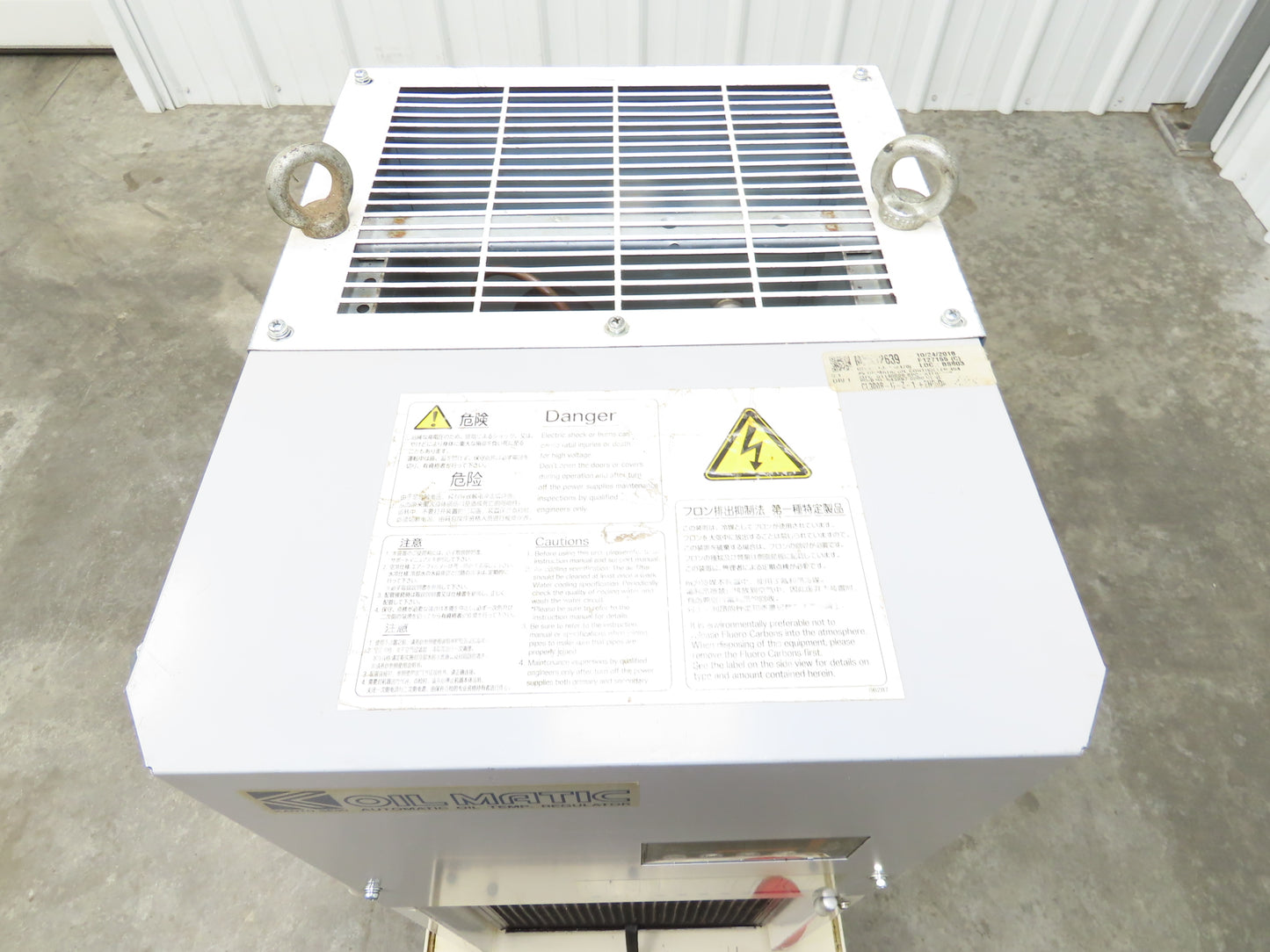 Kanto Seiki CL300A Oilmatic Hydraulic Oil Chiller Temp Regulator 220V 3Ph