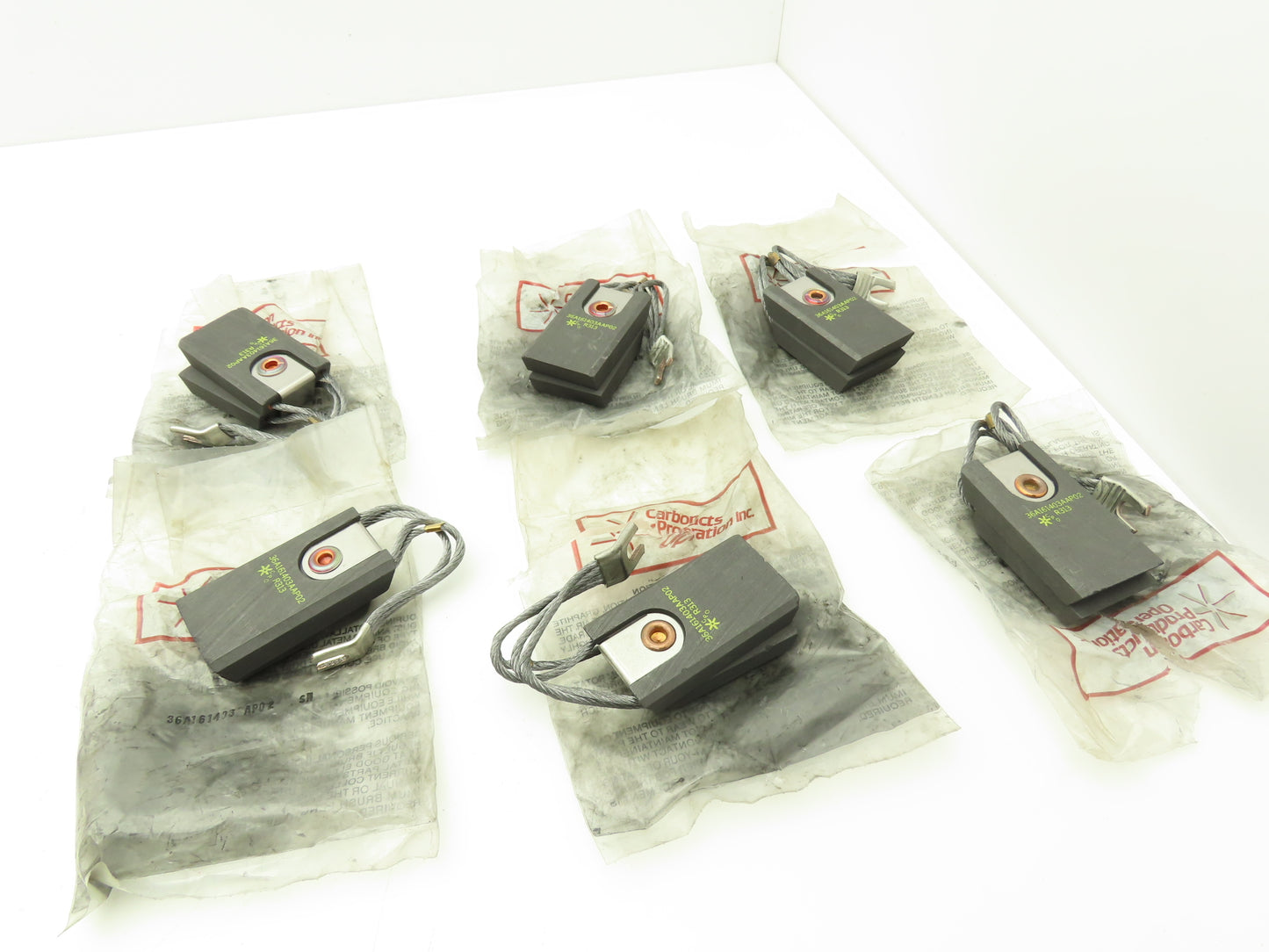 Carbon Products Operation 36A161403AAP02 Carbon Motor Brush Lot of 6