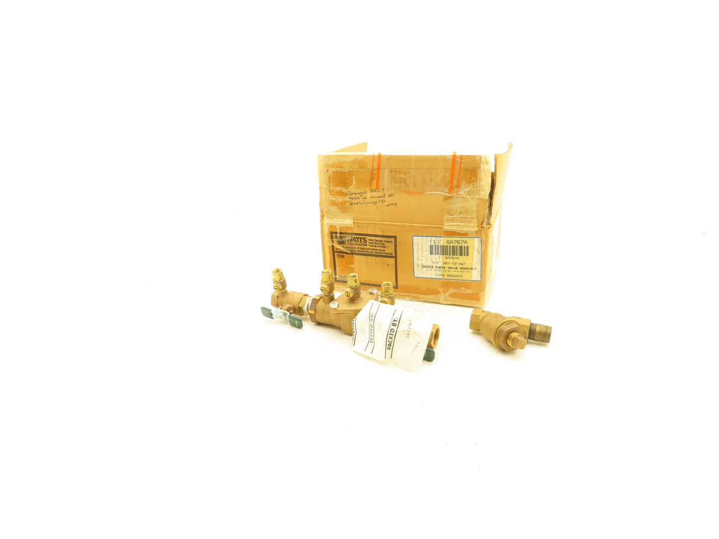 Watts 007M2-QT 3/4" DC Double Check Valve Assembly Ball Valve Backflow Preventer