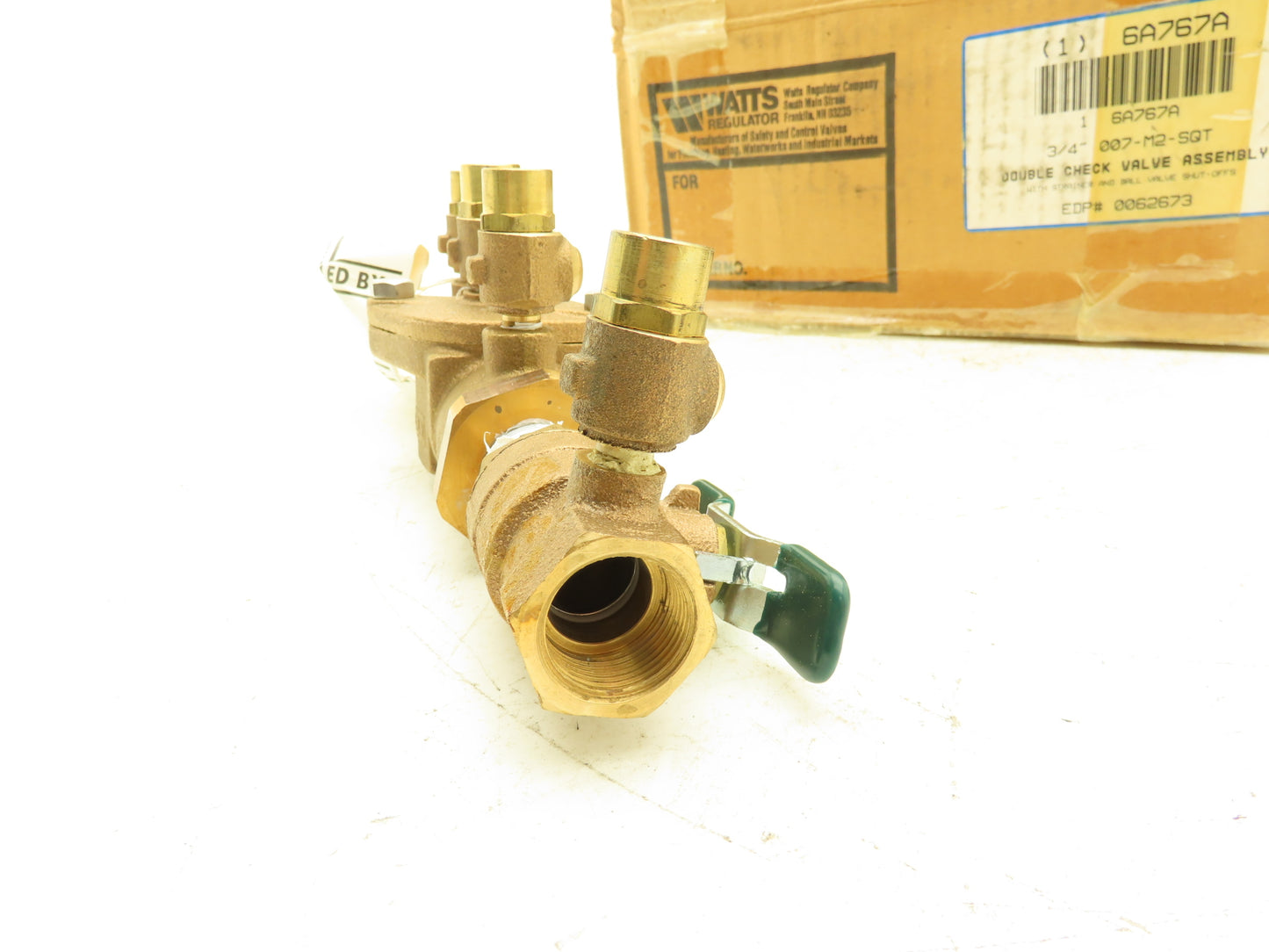 Watts 007M2-QT 3/4" DC Double Check Valve Assembly Ball Valve Backflow Preventer