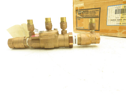 Watts 007M2-QT 3/4" DC Double Check Valve Assembly Ball Valve Backflow Preventer