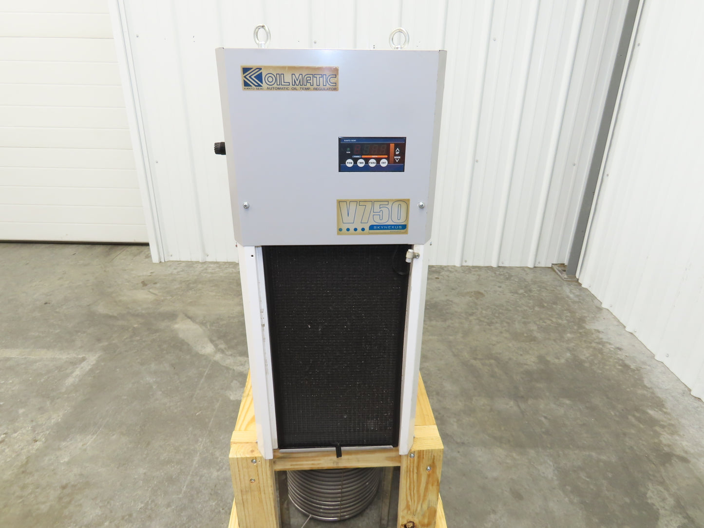 Kanto Seiki V750A-HU Oilmatic Hydraulic Oil Chiller Temp Regulator 220V 3Ph