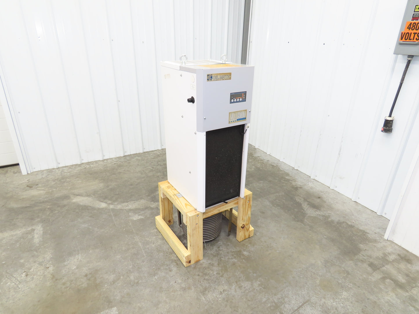 Kanto Seiki V750A-HU Oilmatic Hydraulic Oil Chiller Temp Regulator 220V 3Ph