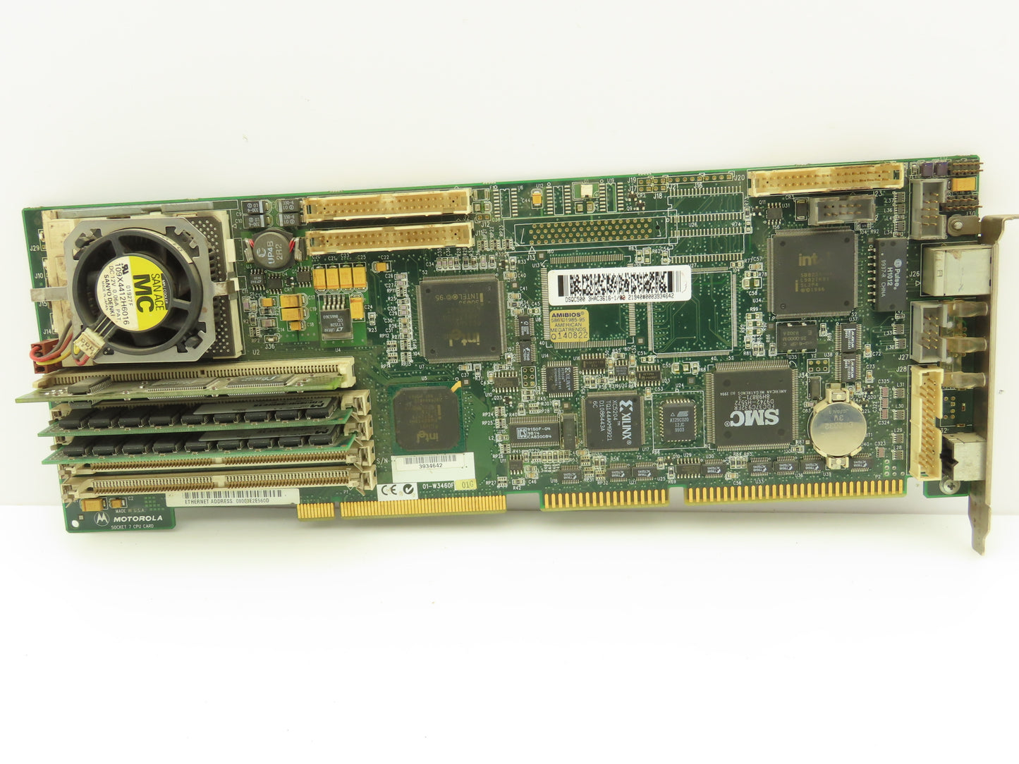 Motorola 01-W3460F Socket 7 CPU Card w/16MB DRAM