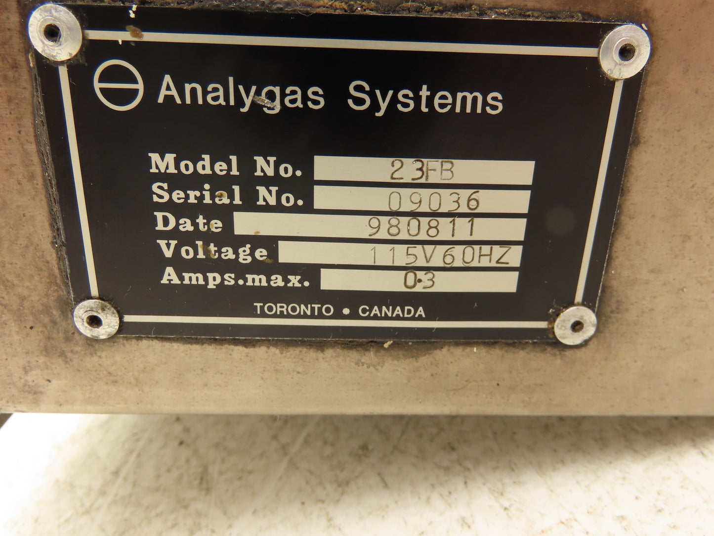 Analygas 23FB Gas Monitor Carbon Dioxide Monitor Detector Single-Point