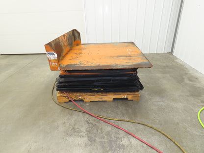 Airfloat Pneumatic Lift Tilt Table Tote Tipper 2000lbs 32° Degree 54x48" Top