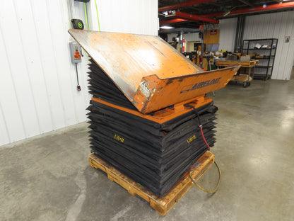 Airfloat Pneumatic Lift Tilt Table Tote Tipper 2000lbs 32° Degree 54x48" Top