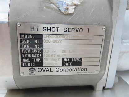 Oval Corp LHS1G020CH1100-120 Hi Shot Servo 1 Fuel Flow Meter 0.1-30 L/Hr 12MPa