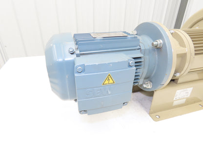 Showa Denki U75-H2-D00-M112 Centrifugal Blower Fan 332 CFM .75kw 230V 3PH 75mm