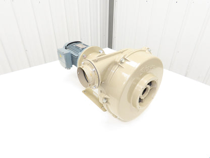 Showa Denki U75-H2-D00-M112 Centrifugal Blower Fan 332 CFM .75kw 230V 3PH 75mm